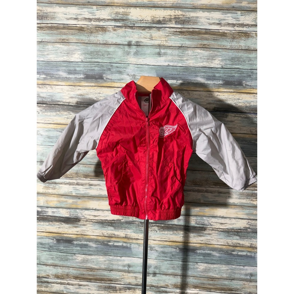 Kid Athlete Detroit Red‎ Wings Windbreaker 18M Red Excellent NHL Hockey Jacket